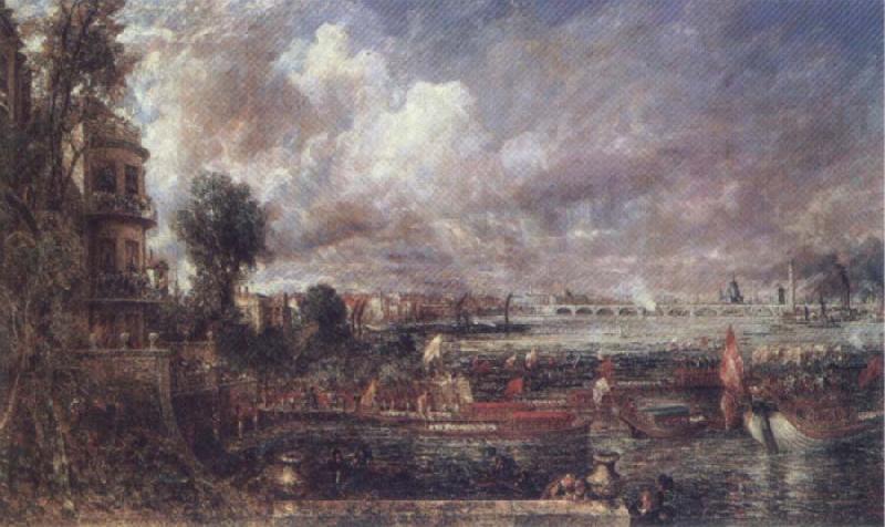 John Constable The Opening of Wateloo Bridge oil painting image